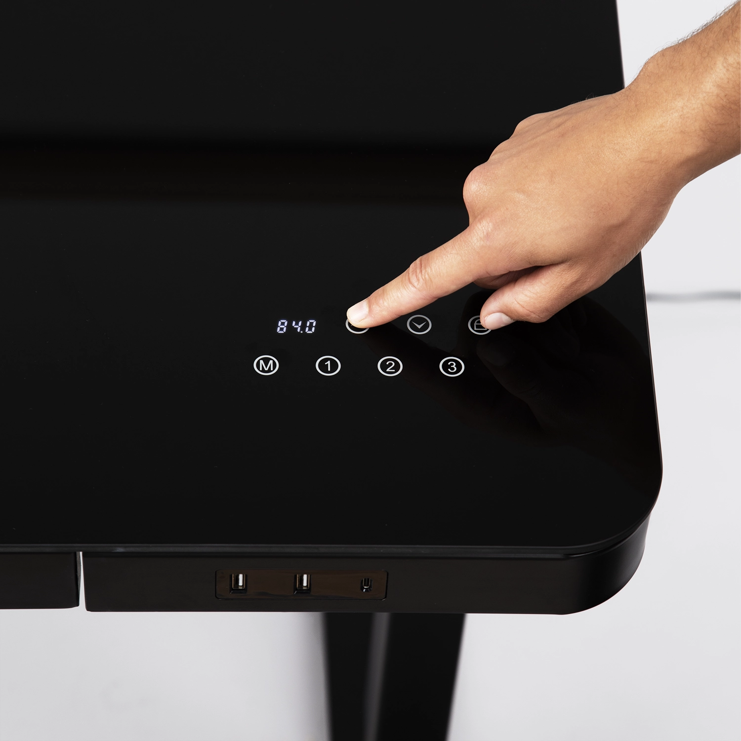 Touchscreen controls on touchscreen sayoasis standing desk