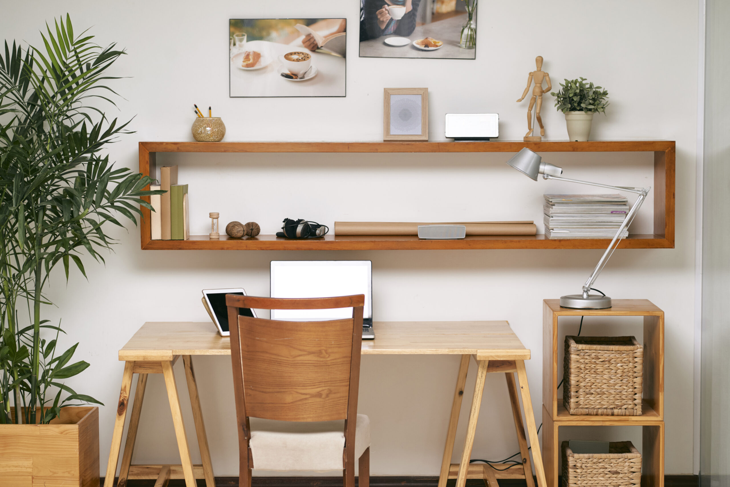 Mid-century modern home office